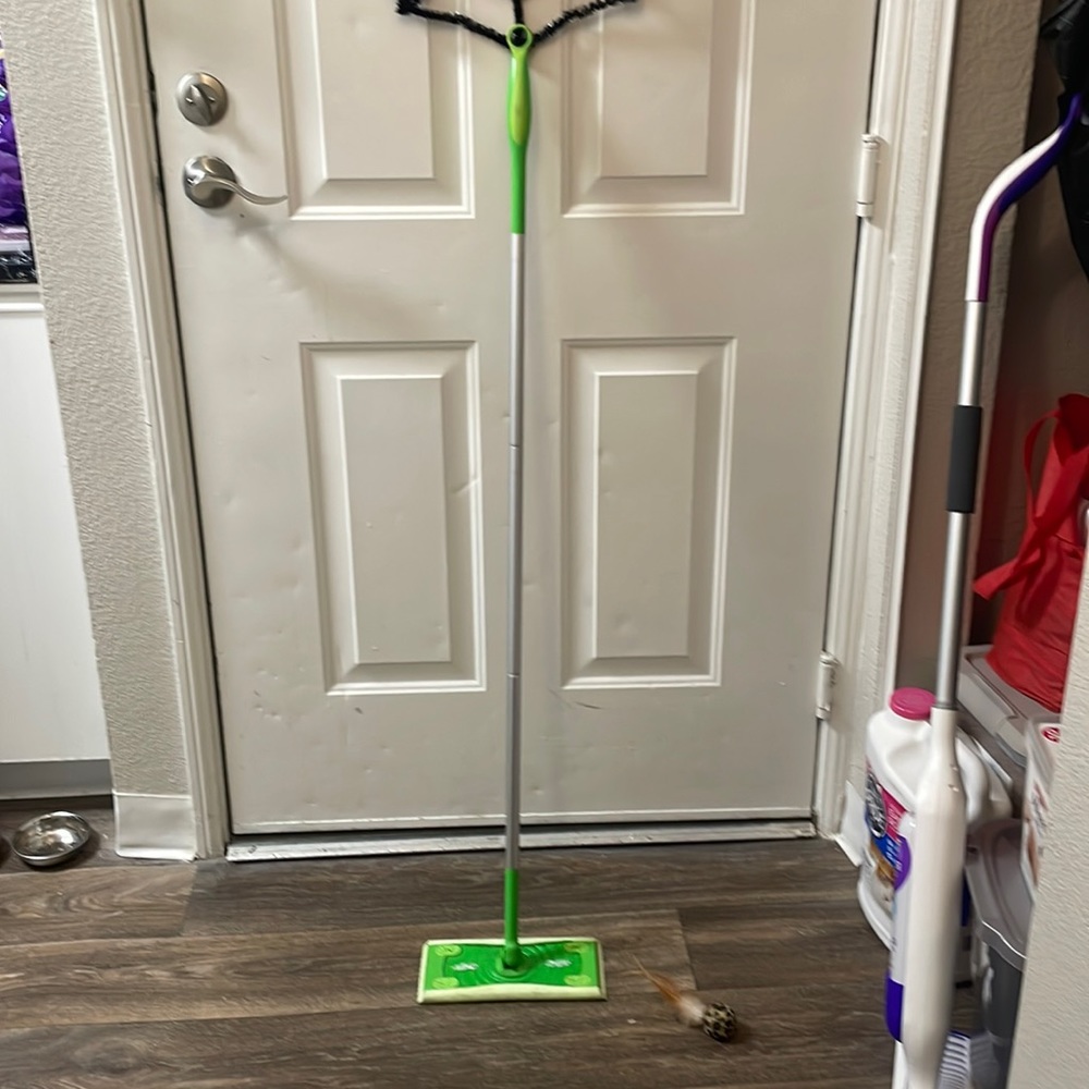 A swifter mop will be deep cleaned barley used